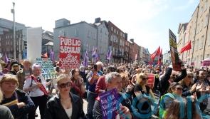 Protesters call for state ownership of new maternity hospital