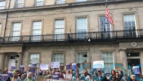‘Solidarity with US siblings’ – Activists gather in Edinburgh over Roe vs Wade
