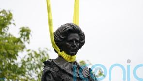 Thatcher statue lowered into place despite ‘egg-throwing’ threats