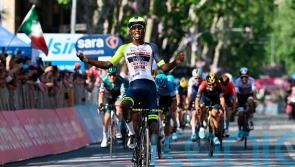 Biniam Girmay becomes first black African to win a Grand Tour stage
