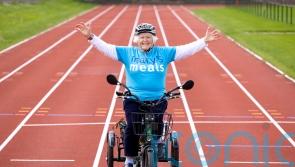 Great-grandmother helps world’s poorest children with 84-mile tricycle challenge