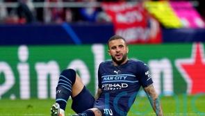 John Stones and Kyle Walker train ahead of Man City’s decisive clash with Villa