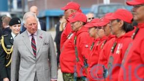 Charles test drives Canadian Rangers’ snowmobile