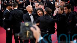 Woman strips off in Cannes red carpet protest