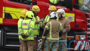Firefighters rescue man from roof of burning Selkirk building