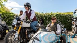 Bikers hit the road in vintage dress to raise money for men’s health