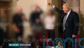Pictures show Boris Johnson raising glass during lockdown leaving party