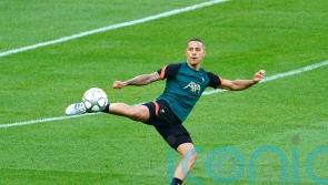 Liverpool midfielder Thiago Alcantara trains ahead of Champions League final