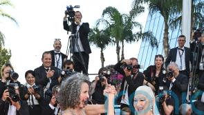 Dame Helen Mirren and Andie MacDowell dance down Cannes red carpet