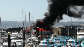 85ft superyacht goes up in flames