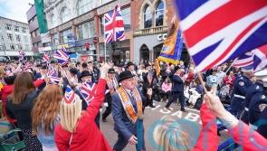 Tens of thousands throng Belfast city centre to mark Northern Ireland centenary