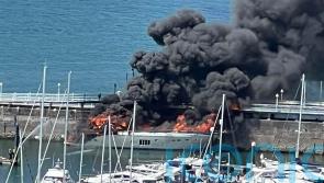 Major clean-up in marina after fire on superyacht carrying tonnes of fuel