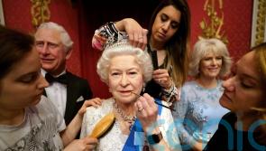Queen’s outfits on display at Tussauds to celebrate Platinum Jubilee