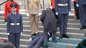 Military members collapse during cathedral guard of honour