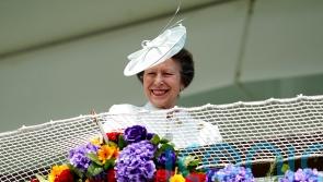 Anne grinning from ear to ear as she attends Epsom Derby Day in Queen’s absence