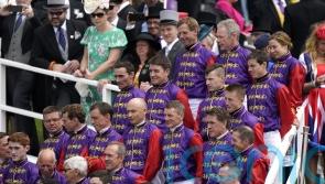 Spectacular sight at Epsom as Queen’s jockeys form guard of honour