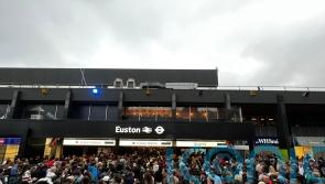 Queues outside London Euston as passengers face severe delays