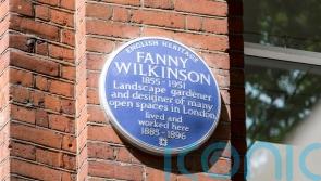 Gardeners’ World host unveils blue plaque for first female landscape gardener