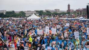 Thousands march on Washington DC to demand changes to US gun laws
