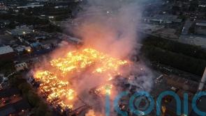 Thousands of tons of paper and card ablaze at recycling plant