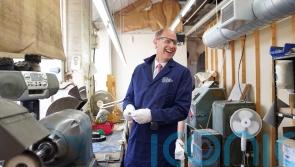 Edward helps put finishing touches to Commonwealth Games medals