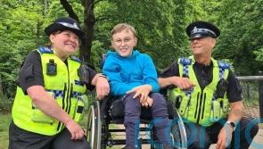 Wacky antics help Captain Tobias launch his campaign for accessible playgrounds