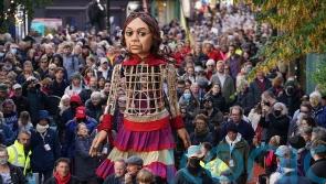 Giant puppet tours England to mark World Refugee Week