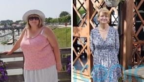 A 19st 2lb size 24 gran whose 30 year weight struggles peaked when her husband died sheds 9st becoming 10st 6lb size 12 as she turns 60