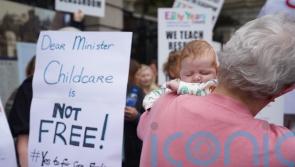 Childcare providers protest in Dublin over funding
