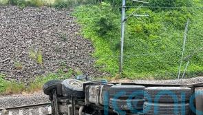 Lorry crash in East Lothian sees part of east coast mainline closed