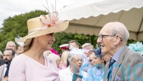 Hospice volunteer aged 100 meets the royals at garden party