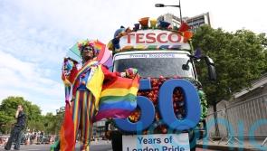 Rainbow colours on show for 50th anniversary of UK’s first Pride parade