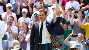 Centre Court gives Roger Federer standing ovation during centenary celebration