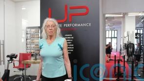 Globetrotting artist whose work hung in London’s Tate is prolific painter aged nearly 93 thanks to 40 years of weight training keeping her fit