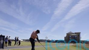 Tiger Woods turns on the style during practice round at St Andrews