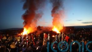 Vigil held for bonfire builder killed in fall