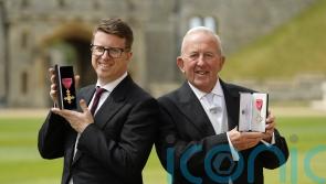 Father and son receive honours side-by-side for services to young people