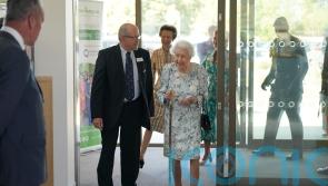Queen makes surprise visit to open hospice centre