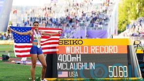 USA’s Sydney McLaughlin smashes own 400m hurdles world record