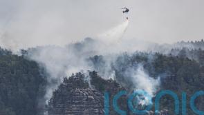 Wildfire on German-Czech border threatens tourist area