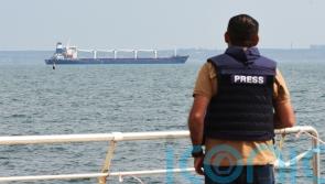 First grain ship leaves Ukrainian port of Odesa