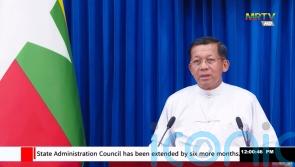 Myanmar leader announces state of emergency extension