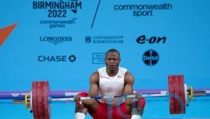 Weightlifter Cyrille Tchatchet’s medal hopes ended by body cramps