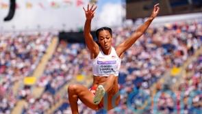 Katarina Johnson-Thompson retains heptathlon lead with two events remaining