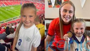 Six-year-old aspiring footballer tells Lioness ‘I want one of these medals’