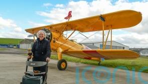 Grandmother, 93, completes fifth wing-walk after being inspired by chocolate ad