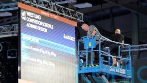 Wrestling action interrupted after speaker cover falls from Coventry Arena roof