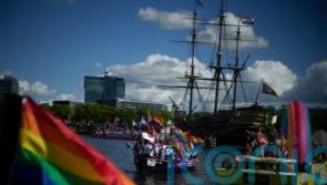 Huge crowds watch Amsterdam Pride’s canal parade celebration