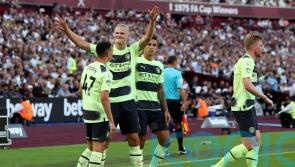 Erling Haaland scores twice to get Manchester City up and running at West Ham