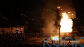 Police investigate reports of loud bangs at nationalist bonfire in Derry